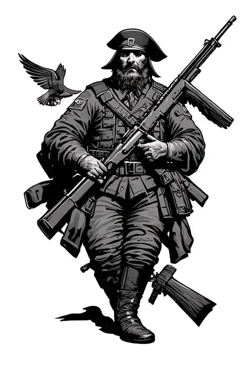 private military company wagner tattoo design idea