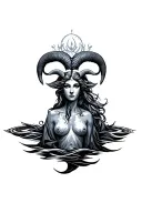 Aquarius and Aries tattoo tattoo design idea