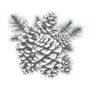 Pinecone tattoo design idea