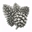 Pinecone tattoo design idea