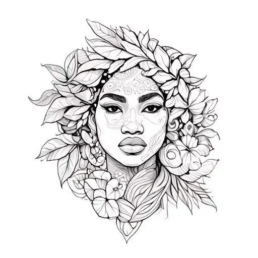 afrocentric tattoo design idea