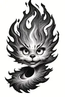 Fantastic calcifer tattoo design idea