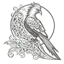 phoenix renaissance tattoo design idea