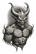 demon tattoo design idea