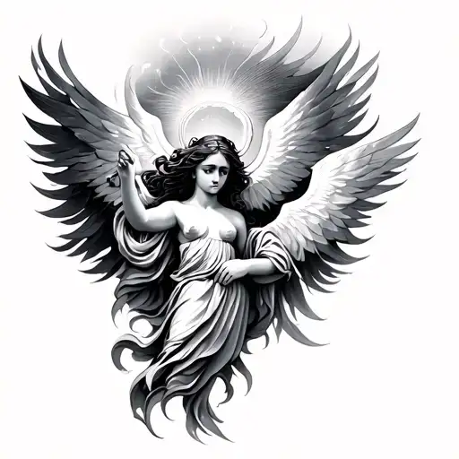 7 Heavenly Virtues tattoo design idea