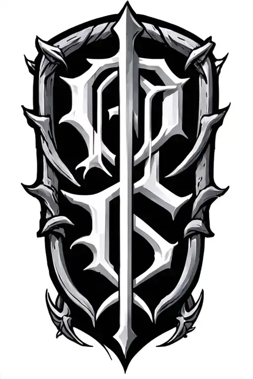 word  Knight written tattoo design idea