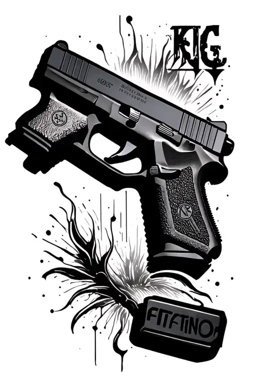 glock 17 tattoo design idea