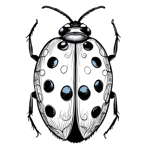 lucky ladybug tattoo design idea