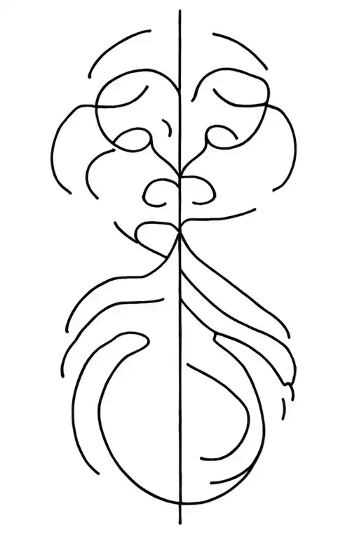 mental health struggles tattoo design idea