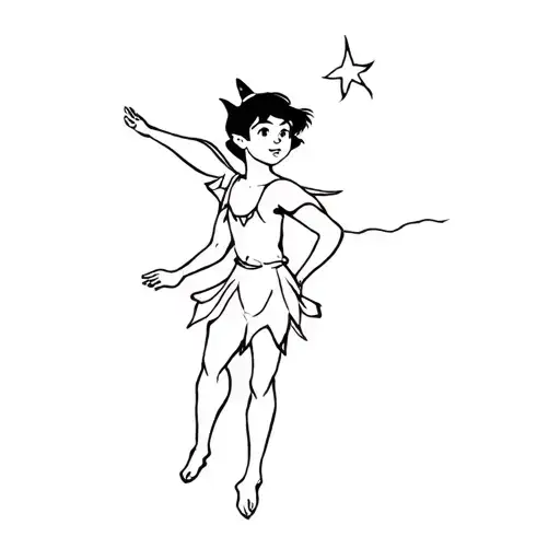 Peter Pan tattoo design idea