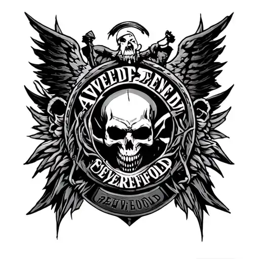 avenged sevenfold album art tattoo design idea