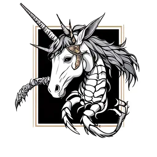 Gemini And Scorpio and capicorn tattoo design idea