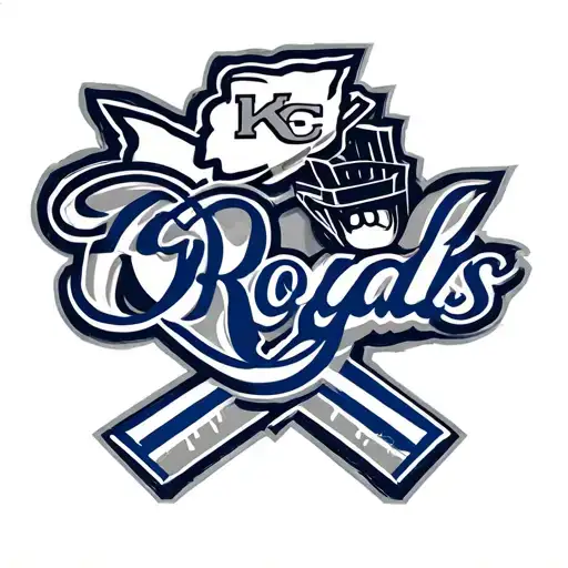 KC Chiefs and Kansas City Royals logo tattoo design idea
