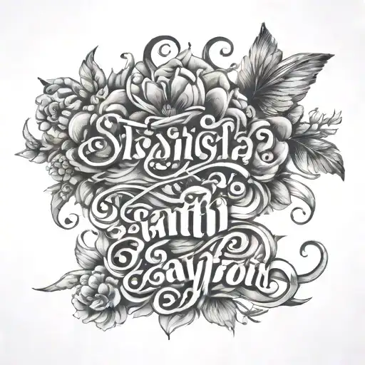 the names written - Sruthi, Saeyon, Sarah tattoo design idea