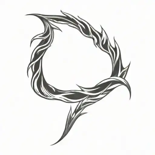 Filler Flames tattoo design idea