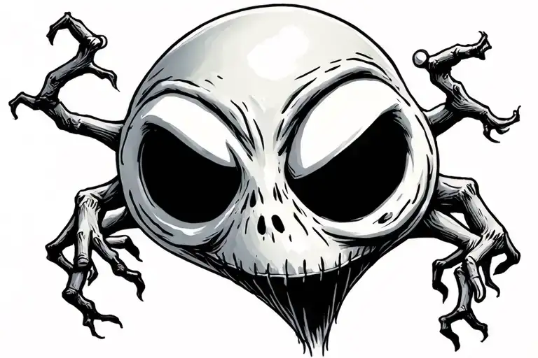 oogie boogie nightmare before christmas  tattoo design idea