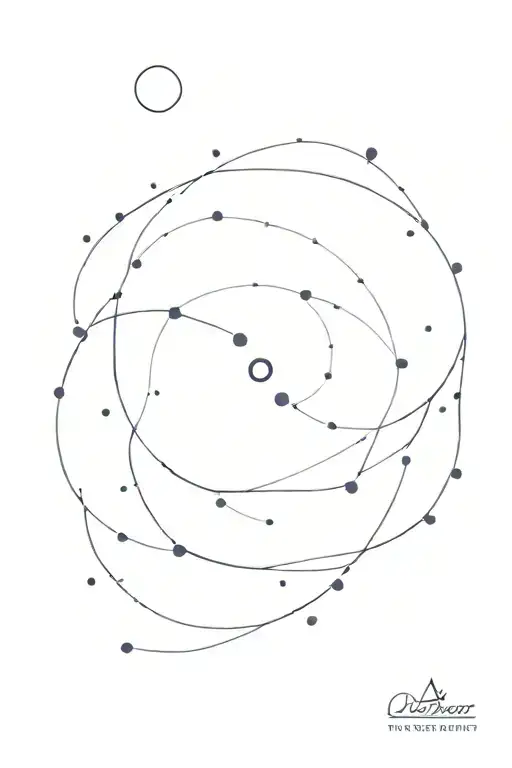 the constellation of orion where Orion's Belt is an flying saucer tattoo design idea