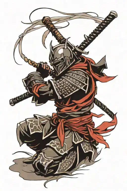 ronin warrior tattoo design idea