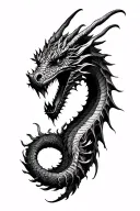 gothic demonic dragon head forearm tattoo tattoo design idea