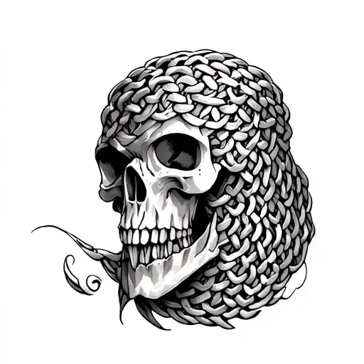 chain mail tattoo using tattoo design idea