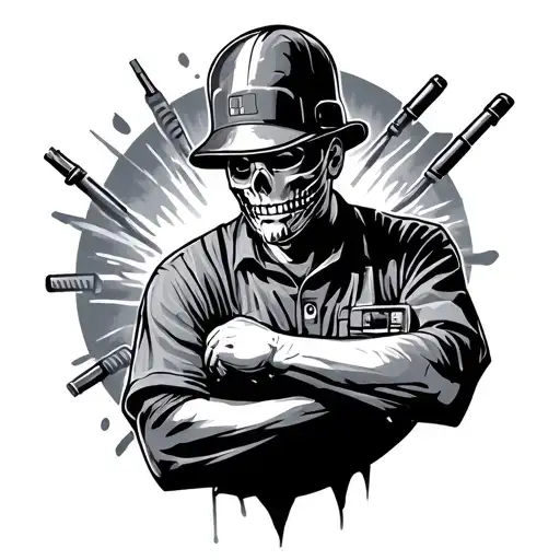 Electrician tattoo design idea