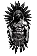 Luis Ortiz, Scorpio, Mexico Aztecs warrior tattoo design idea