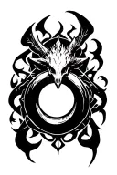 Elden ring logo tattoo design idea