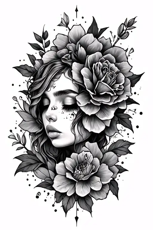 Long Skinny tattoo design idea