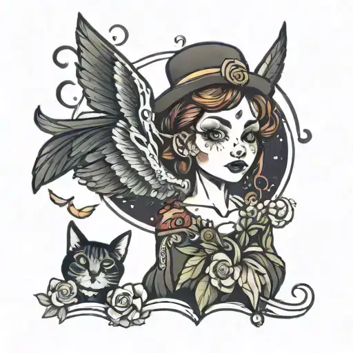 Look Mama I Can Fly tattoo design idea
