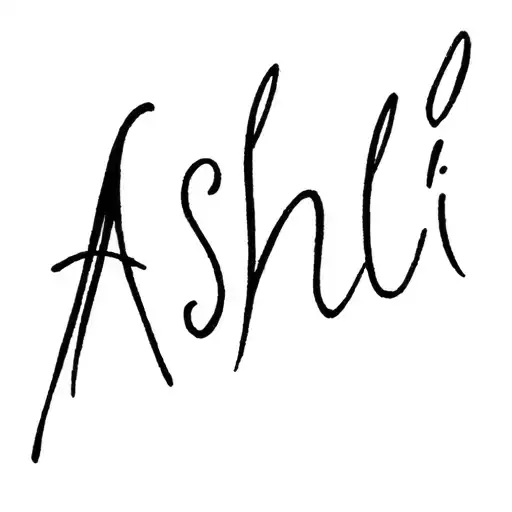 "Ashli " soulmate tattoo tattoo design idea