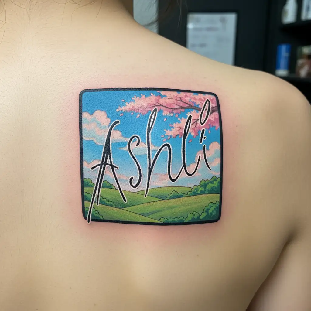 "Ashli " soulmate tattoo tattoo design idea