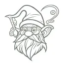 goofy gnome tattoo design idea