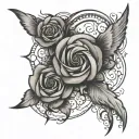 domestic violence survivor symbol combined tattoo design idea