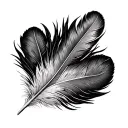 Turkey Feather tattoo design idea