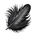 Turkey Feather tattoo design idea
