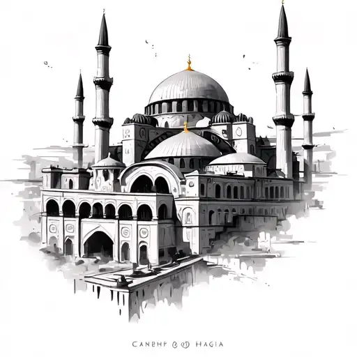 Hagia Sophia tattoo design idea