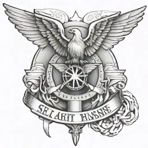 army, flight nurse, emt, self harm symbolized tattoo design idea