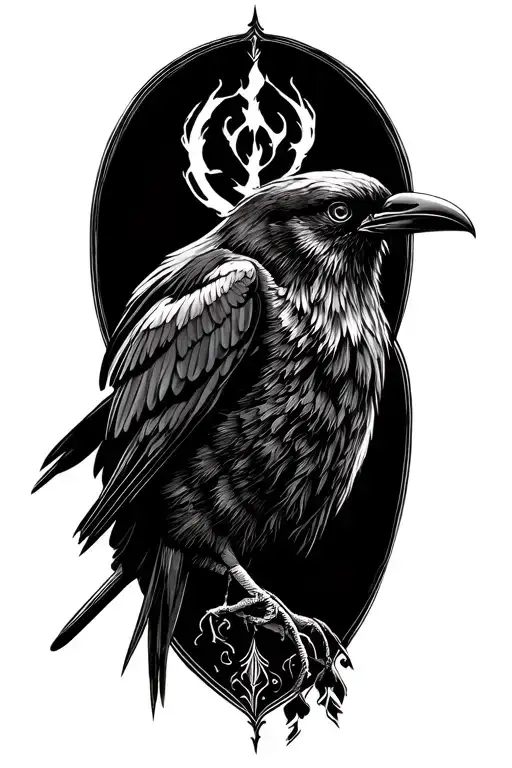 Filler Hugin et Munin tattoo design idea