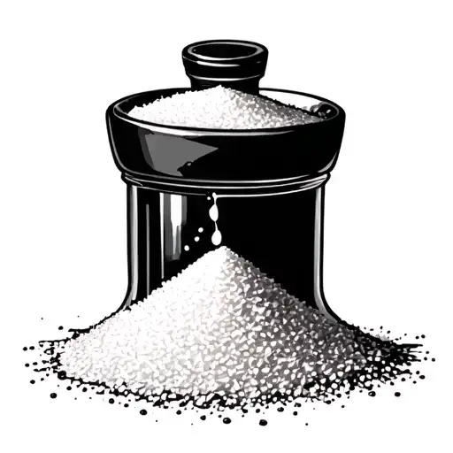 "salt of the earth" salt shaker pouring tattoo design idea