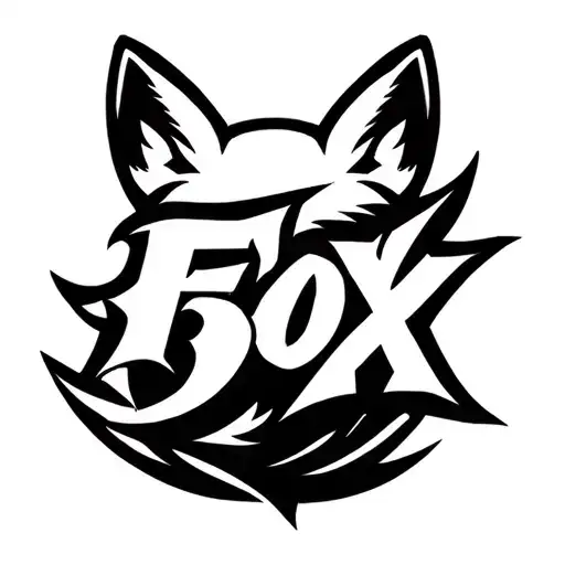 "Fox Box" "Fox Box" in the shape of a fox tail tattoo design idea
