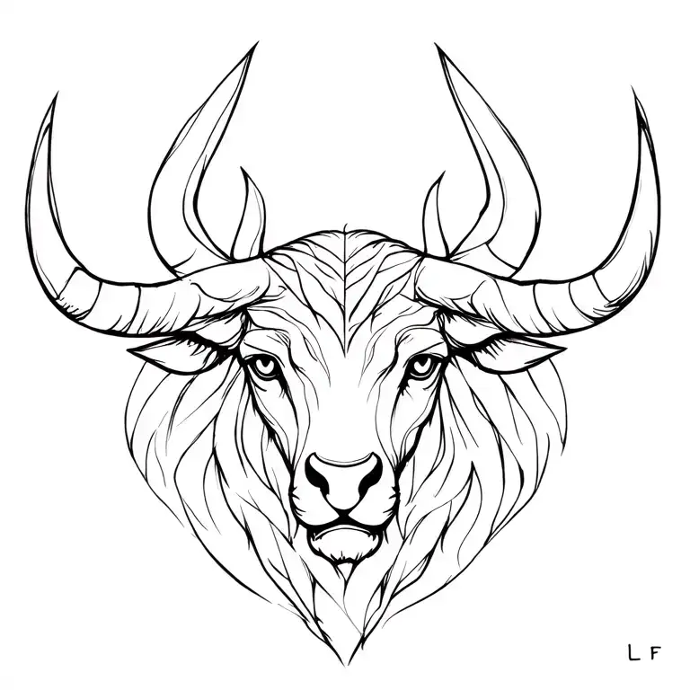 Taurus, Leo, and Virgo symbol tattoo design idea