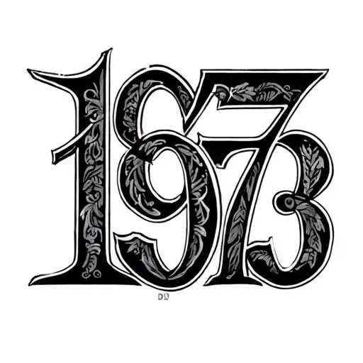 1979 Roman Numerals tattoo design idea