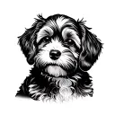 Cockapoo tattoo design idea