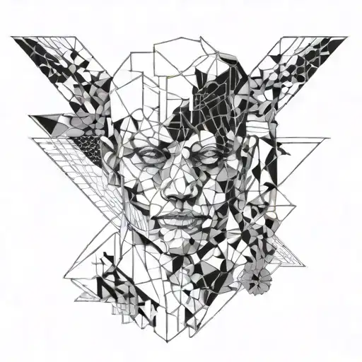 ADHD Mind Portrait tattoo design idea