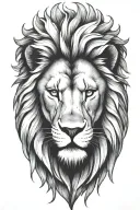 Lion head tattoo design idea
