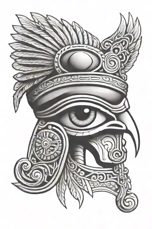 ojo de horus realism style tattoo tattoo design idea