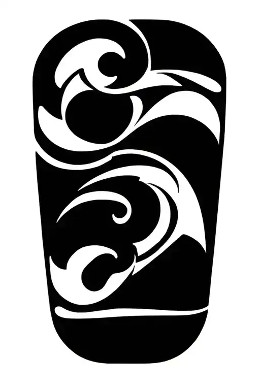 Ornament elbow tattoo design idea
