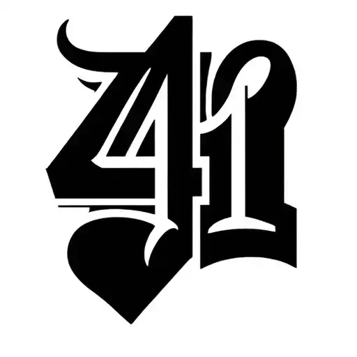 Themed Tattoo design. It will be a Christian tattoo with the number “41” representing all things good that happen after  tattoo design idea