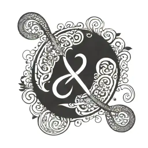 Infinity Symbol with a Hidden Word: Integrate “Anmol” into an infinity symbol to represent its priceless and timeless na tattoo design idea