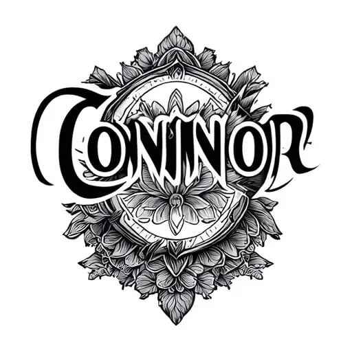 creative design for the name Connor  tattoo design idea